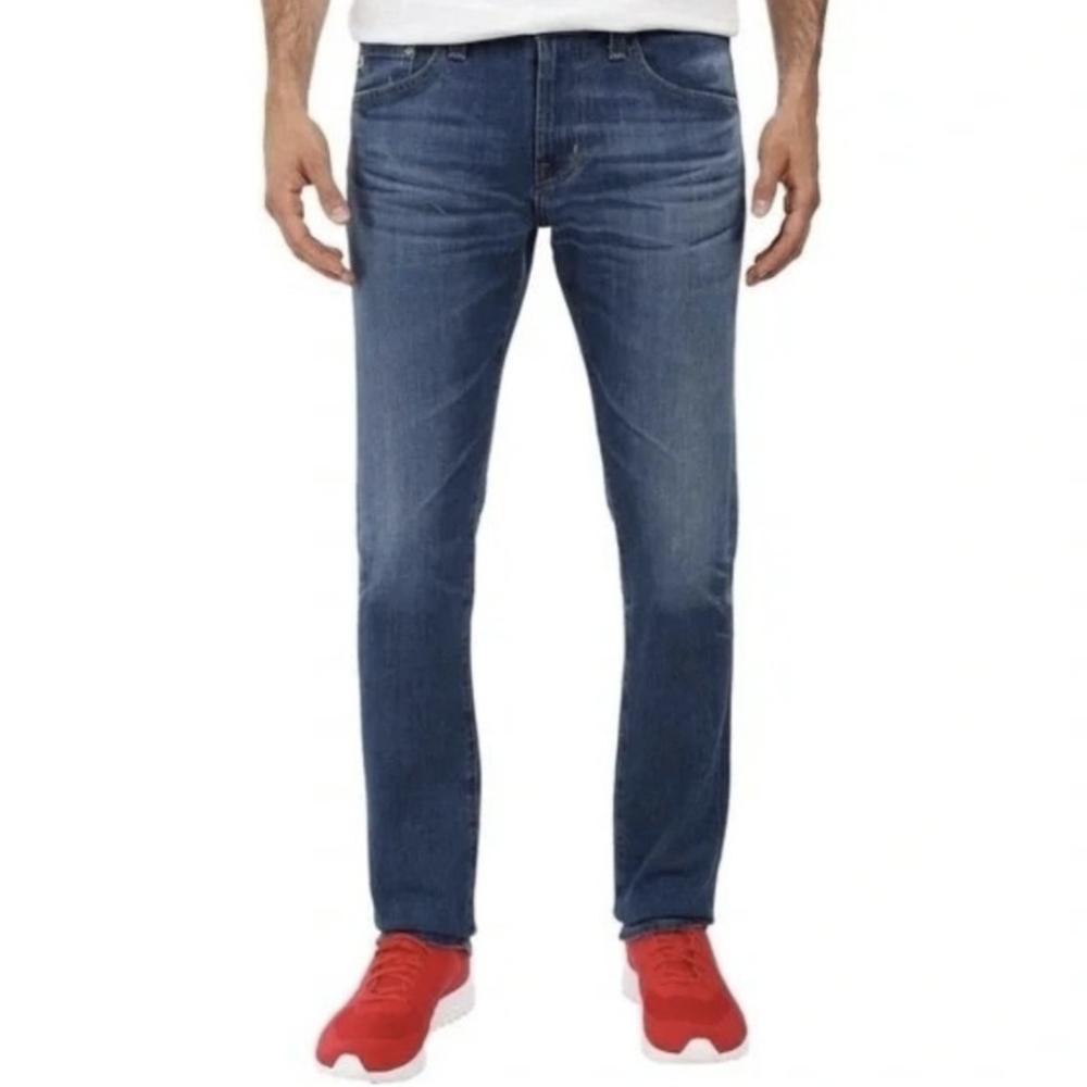 Ag Adriano Goldschmied Men's Slim Jeans in Deep Blue